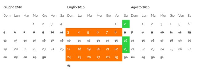 calendario prenotazione immobile