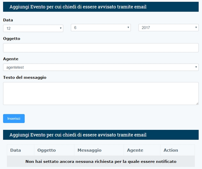 compiti aggiungi con meno ricordati di per avvisi tramite email