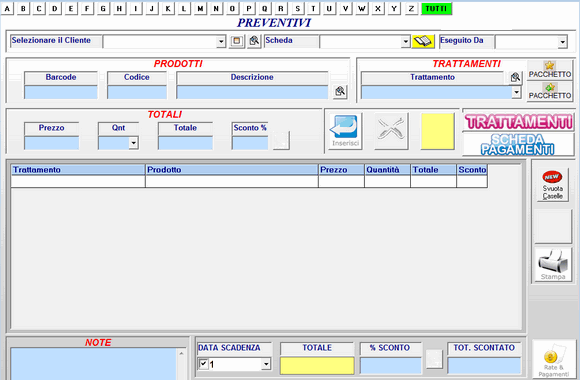 gestione preventivi