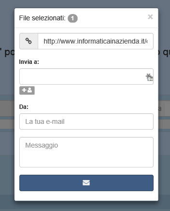 Condivisione dei File per email