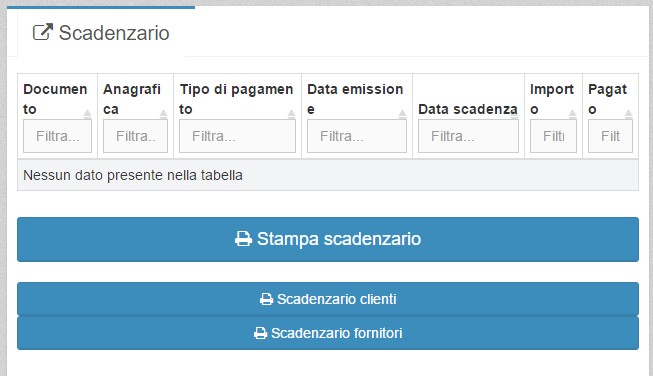 scadenzario per la gestione assistenza e manutenzione impiantisti ed installatori