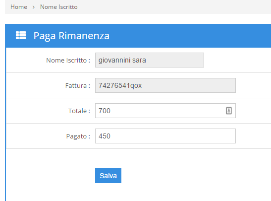 pagamento in un click