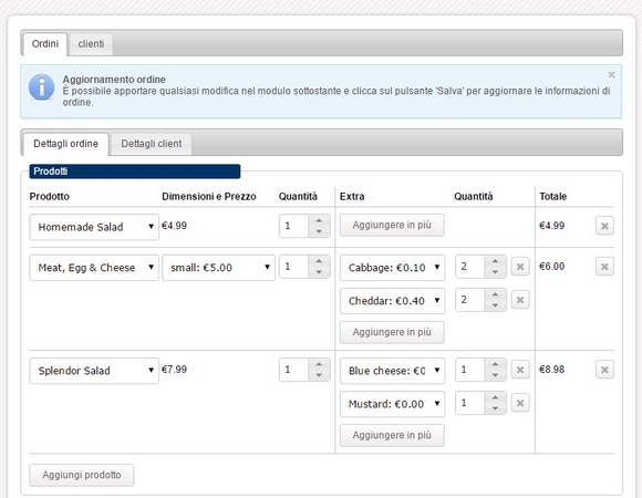 GESTIONE ORDINI