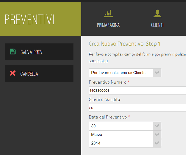gestione preventivi con dispositivi mobili