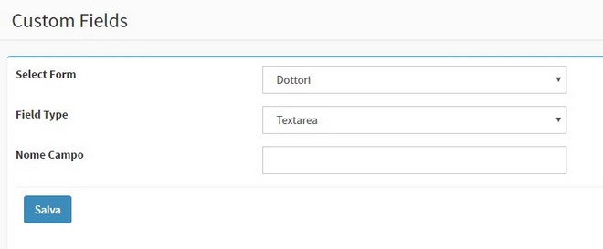 campi personalizzati