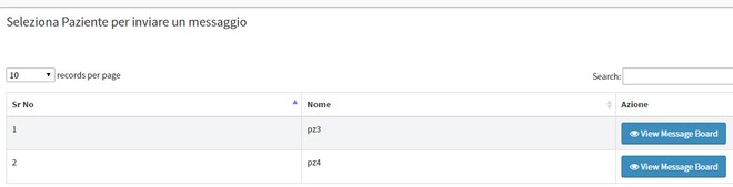 Invio messaggi ai pazienti